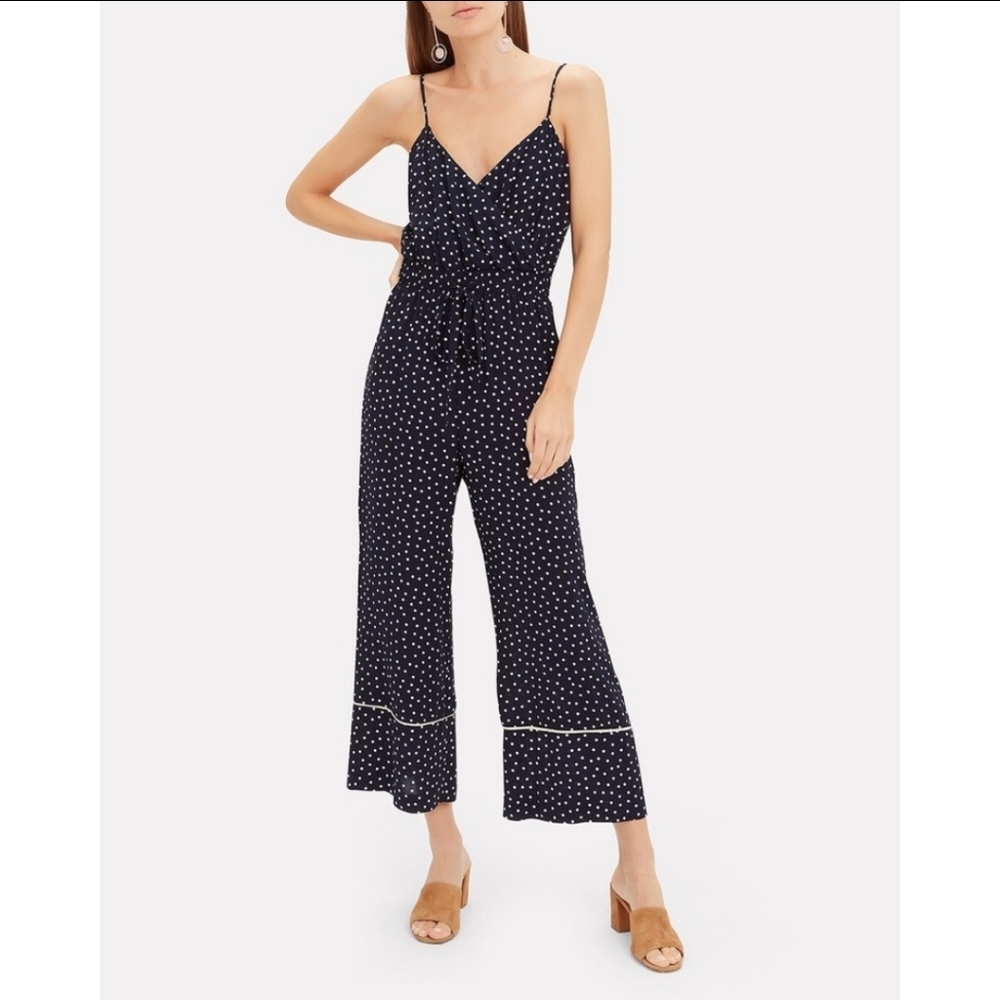 INTERMIX Marni Polka Dot Navy Jumpsuit